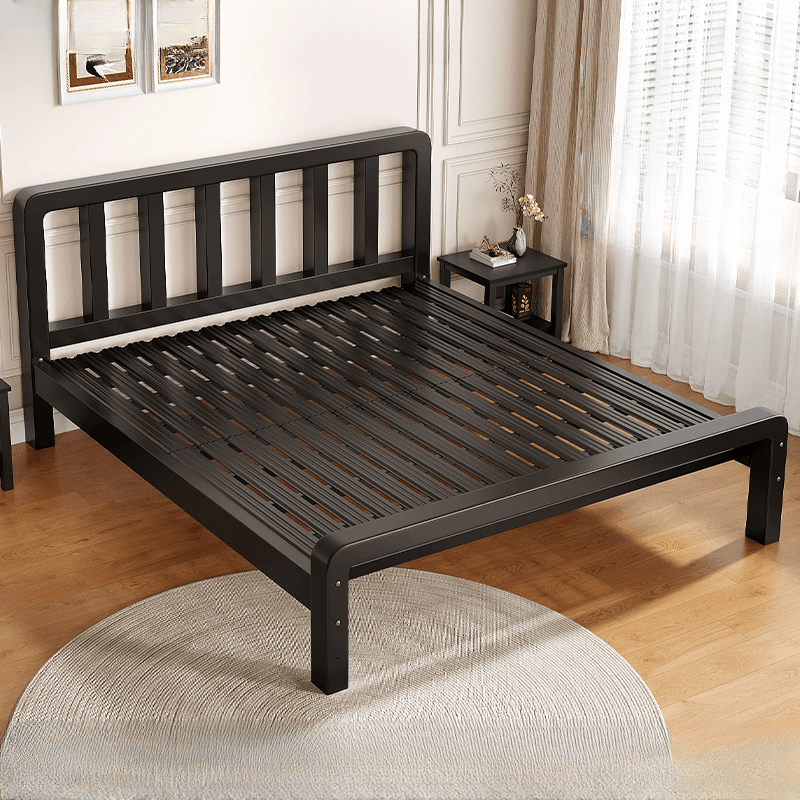 Minimalist Solid Color Tatami Bed/Platform Bed with Alloy Frame and Leg thumbnail 1