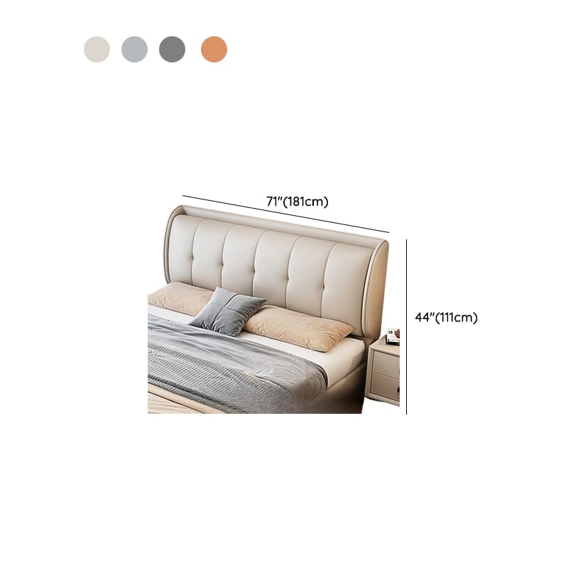 Modish Timber Panel Headboard with No Distressing, Arched/Rectangle/Camelback Shape for Full/King/Queen Bed, Featuring Sponge Upholstery Fill and Standard Height thumbnail 12