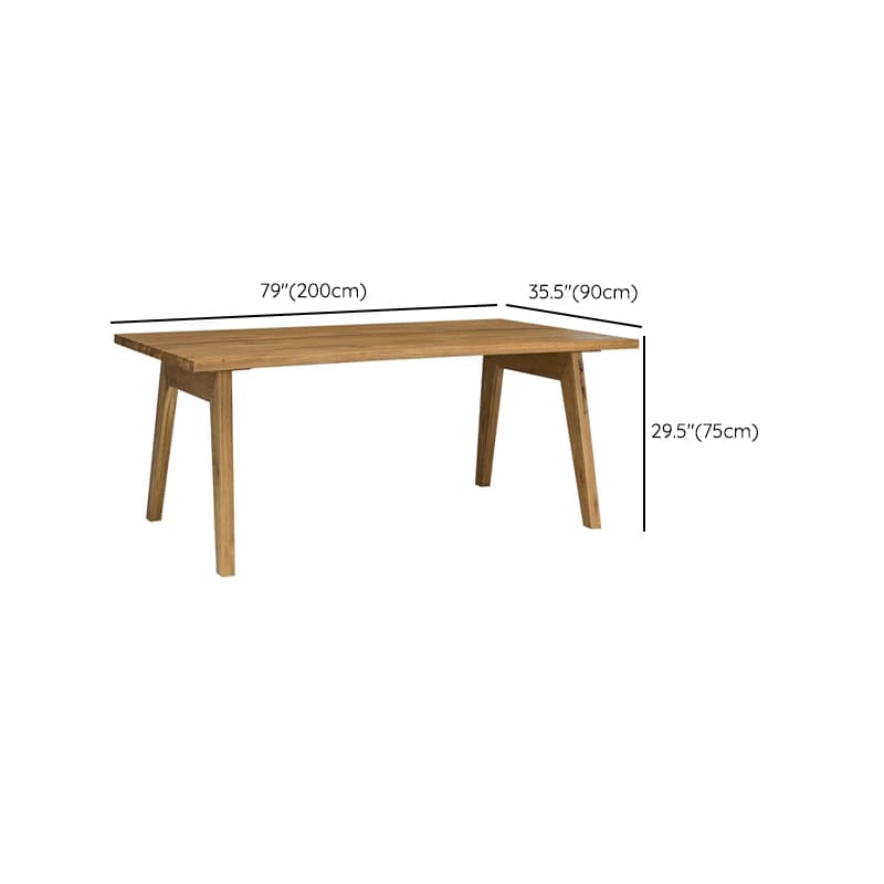 Nordic Style Solid Wood Dining Table Set in Unfinished Color thumbnail 12