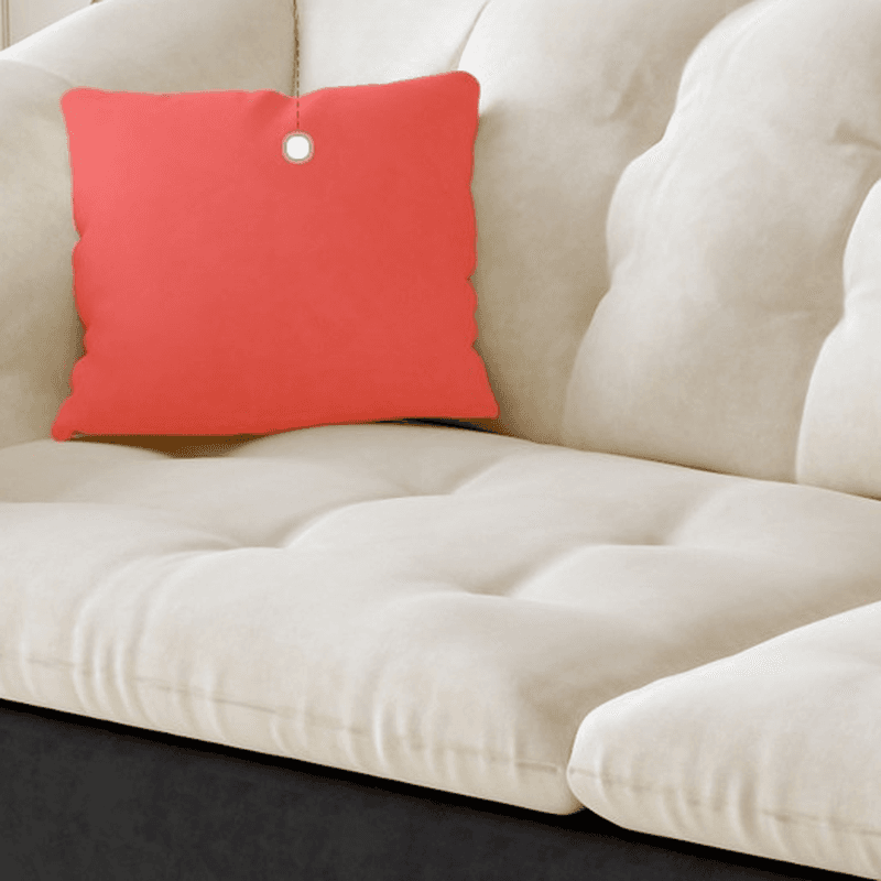 Modish Solid Color Stain Resistant Standard Sofa/Loveseat in Black/Light Green/Beige for 3-seater/2/5 Person with 2 Pillows thumbnail 12