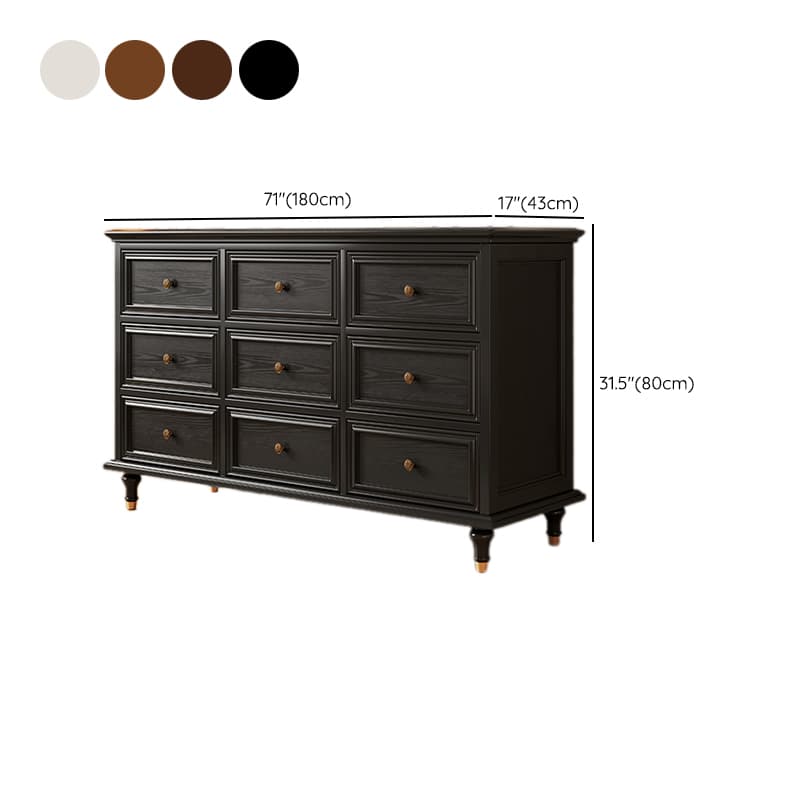 Trendy Composite Wood Double Dresser with 8/10/5 Drawers in Horizontal/Vertical Orientation thumbnail 18