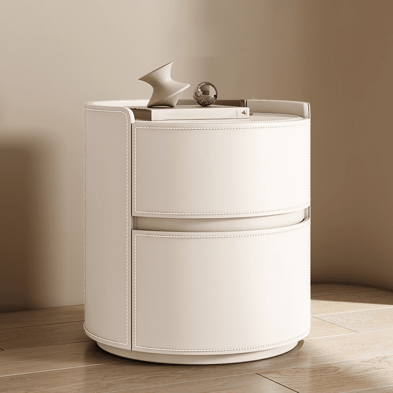 Simple 2 Tiers Nightstand With Drawer Organization, 2 Drawers thumbnail 19