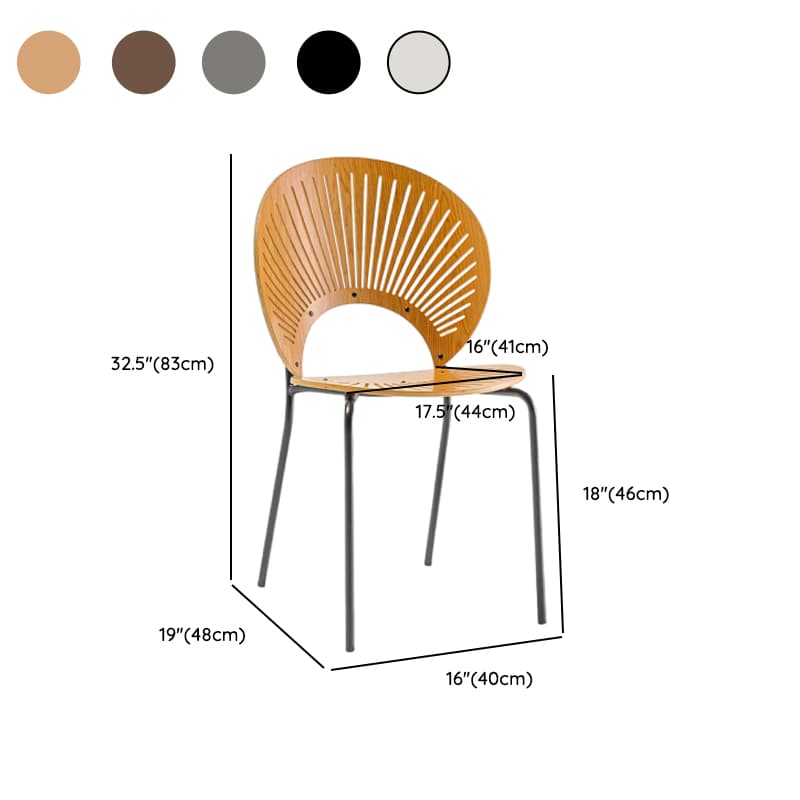 Dining Room Sturdy Side Chair with Outlined Frame and Foot Pads thumbnail 33