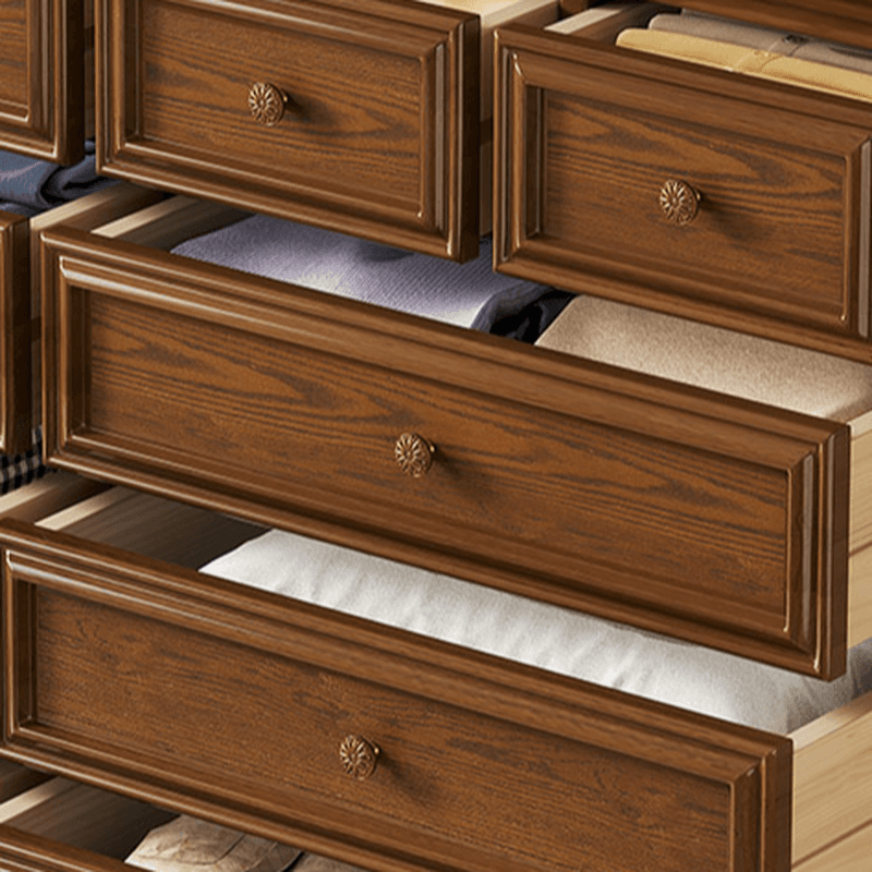 Trendy Composite Wood Double Dresser with 8/10/5 Drawers in Horizontal/Vertical Orientation thumbnail 6