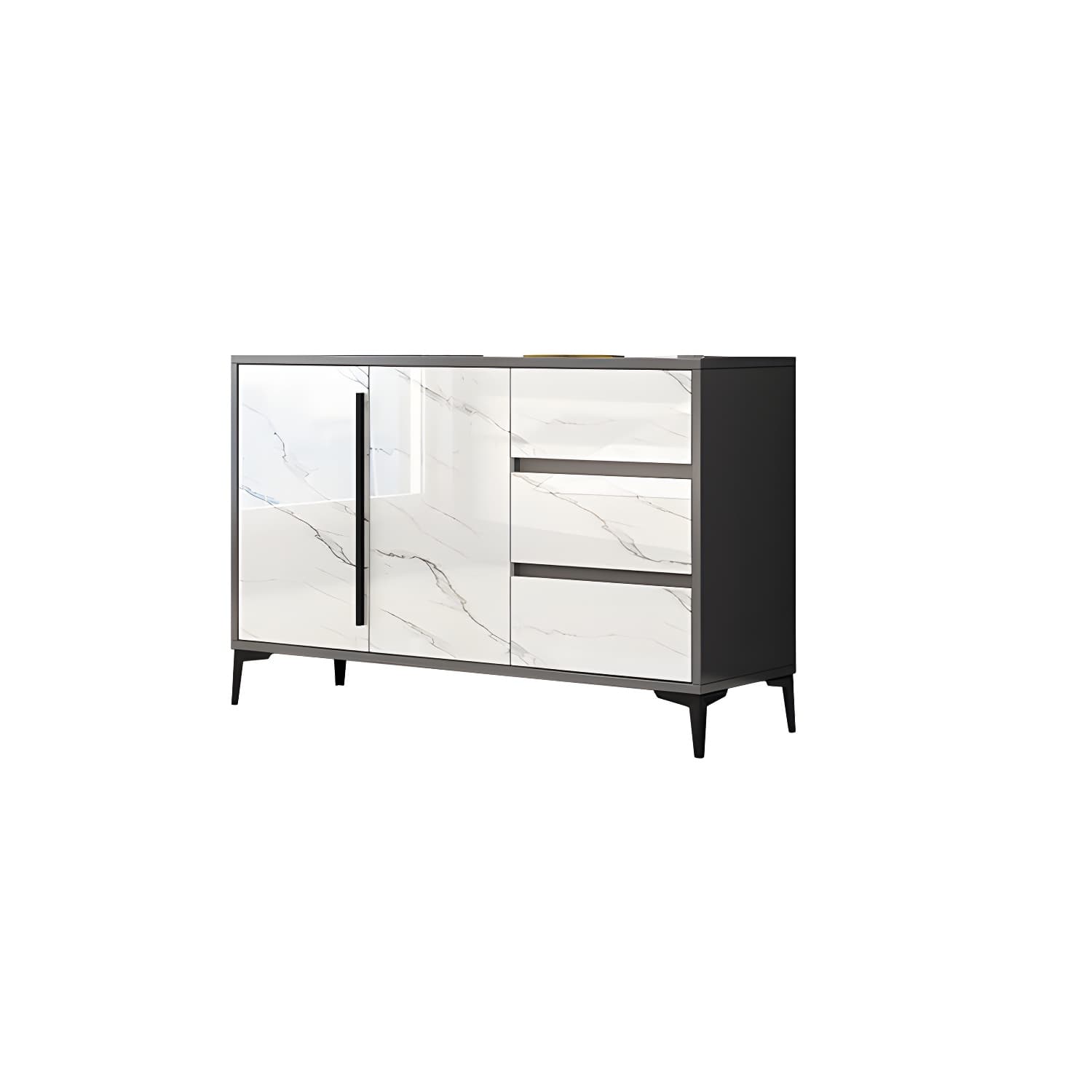 Engineered Wood Buffet Server with Drawers Modern Sideboard Table thumbnail 15