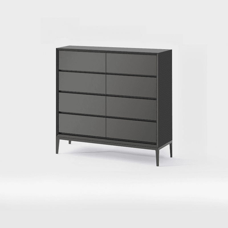 Trendy Raw Wood Console Dresser, Horizontal with 8 Drawers thumbnail 4