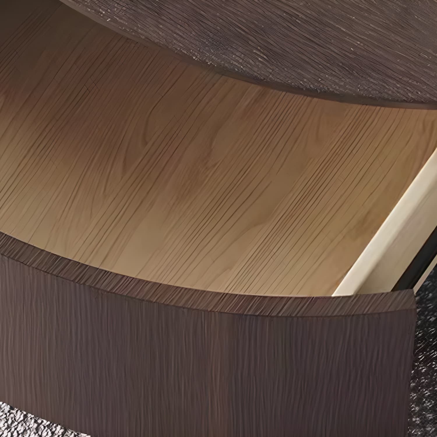 11"H Contemporary Coffee Table Round Coffee Cocktail Table with Drawer thumbnail 15