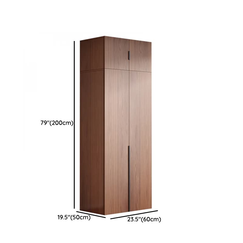 Sepia Minimalist Lumber Independent Cabinet Armoire with Soft Close Door, Interior Shelves, and Hanging Rod thumbnail 21