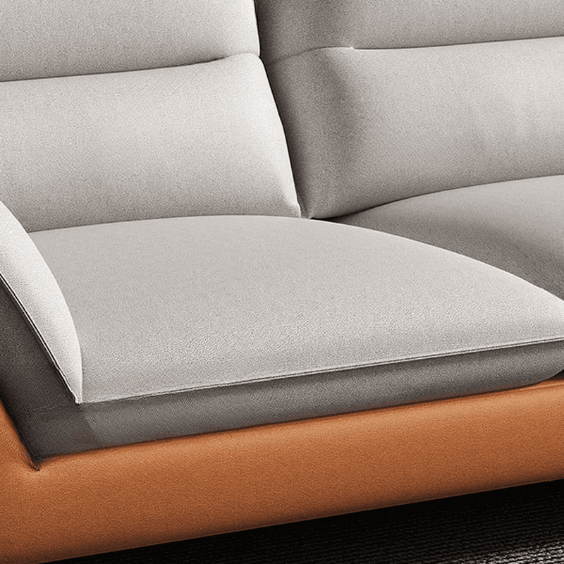 Tech ClothUpholstered Sofa Couch/Single Sofa in Chalk for Parlor with Flared Arm in a Modern Style thumbnail 8