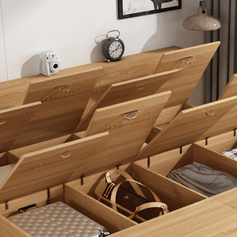 Natural Color Solid Color Storage Included with Storage Drawer for Bedroom thumbnail 3