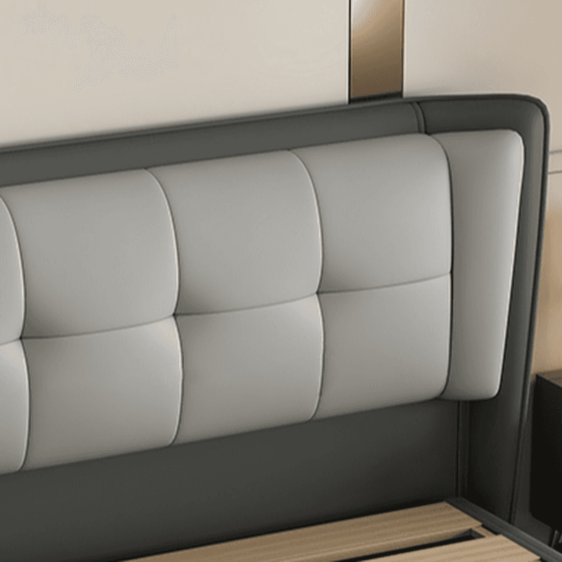 Trendy Panel Headboard with No Distressing, Piled Tufted Rectangle Design for King/Full Bed, Featuring Sponge Upholstery and Standard Height thumbnail 7