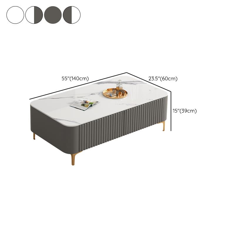 Simplistic Rectangular Vitreous TV Stand with Locker, Cable Management & 2 Drawers thumbnail 21