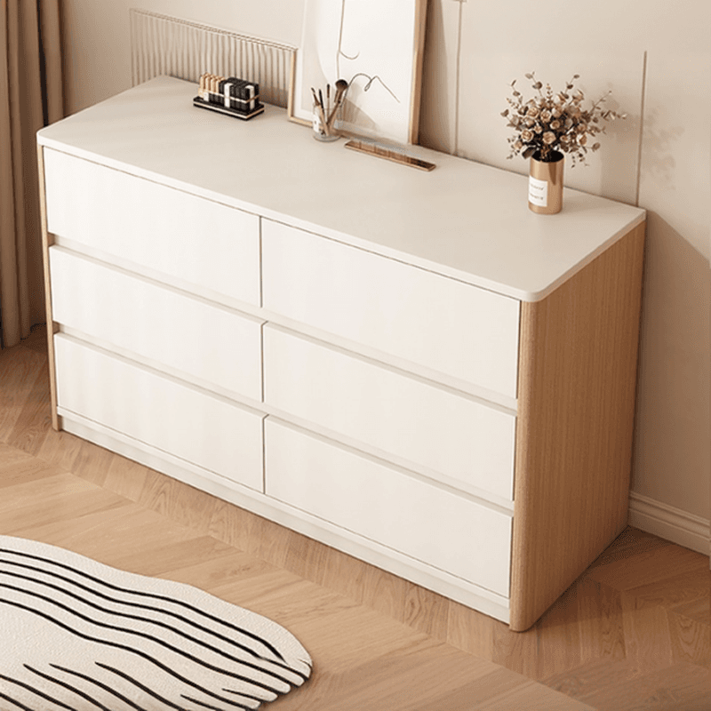 White Trendy Timber Console Dresser/Semainier with 6/8/3 Drawers in Horizontal/Vertical Orientation thumbnail 10