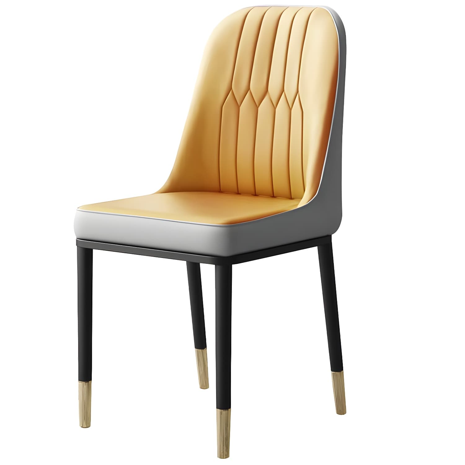 Metal Base Indoor Chair 18'' Wide Parsons Leather Chair for Restaurant thumbnail 14