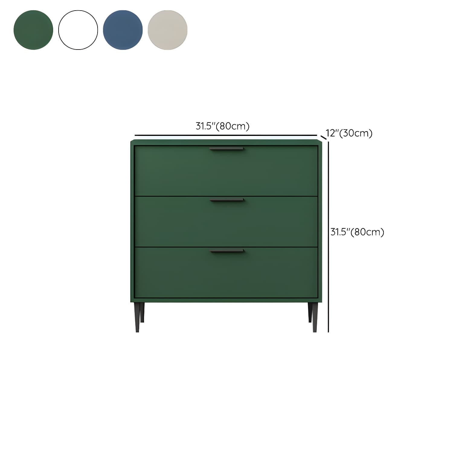 Modern Horizontal Storage Chest Dresser Wooden Storage Chest with Drawers thumbnail 16
