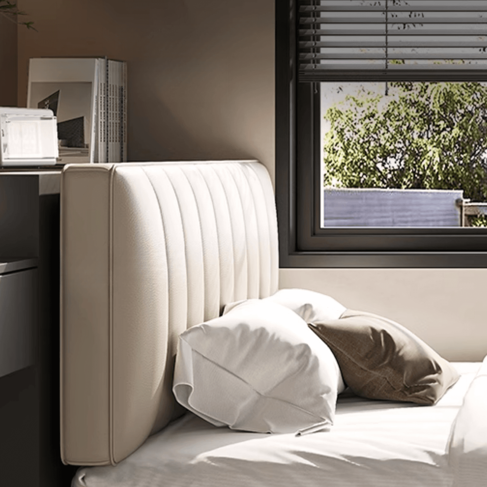 Solid Color Pine Wood Storage Bed with 3 Storage Boxes for Living Room thumbnail 7