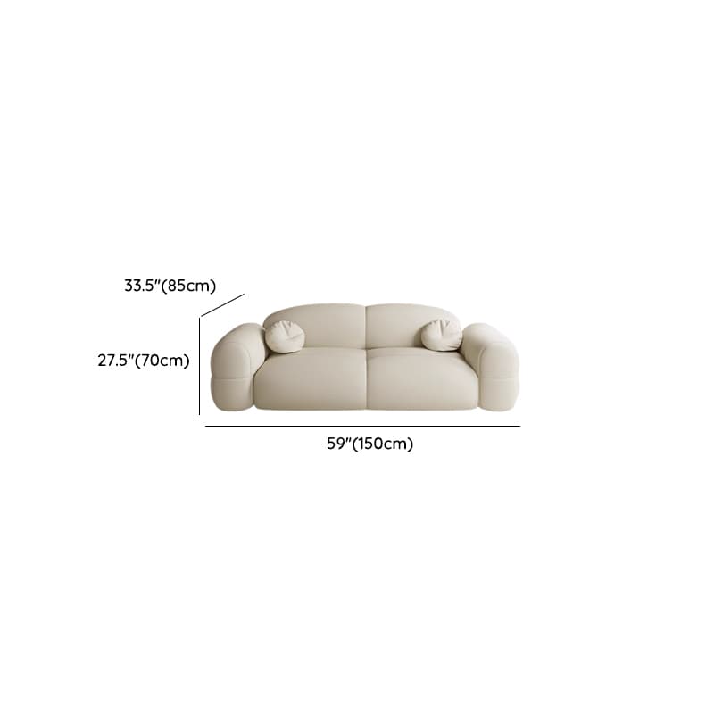 Versatile Grey/Blush/Amber Flannel Standard Sofa/Loveseat with Arm and Concealed Support thumbnail 14