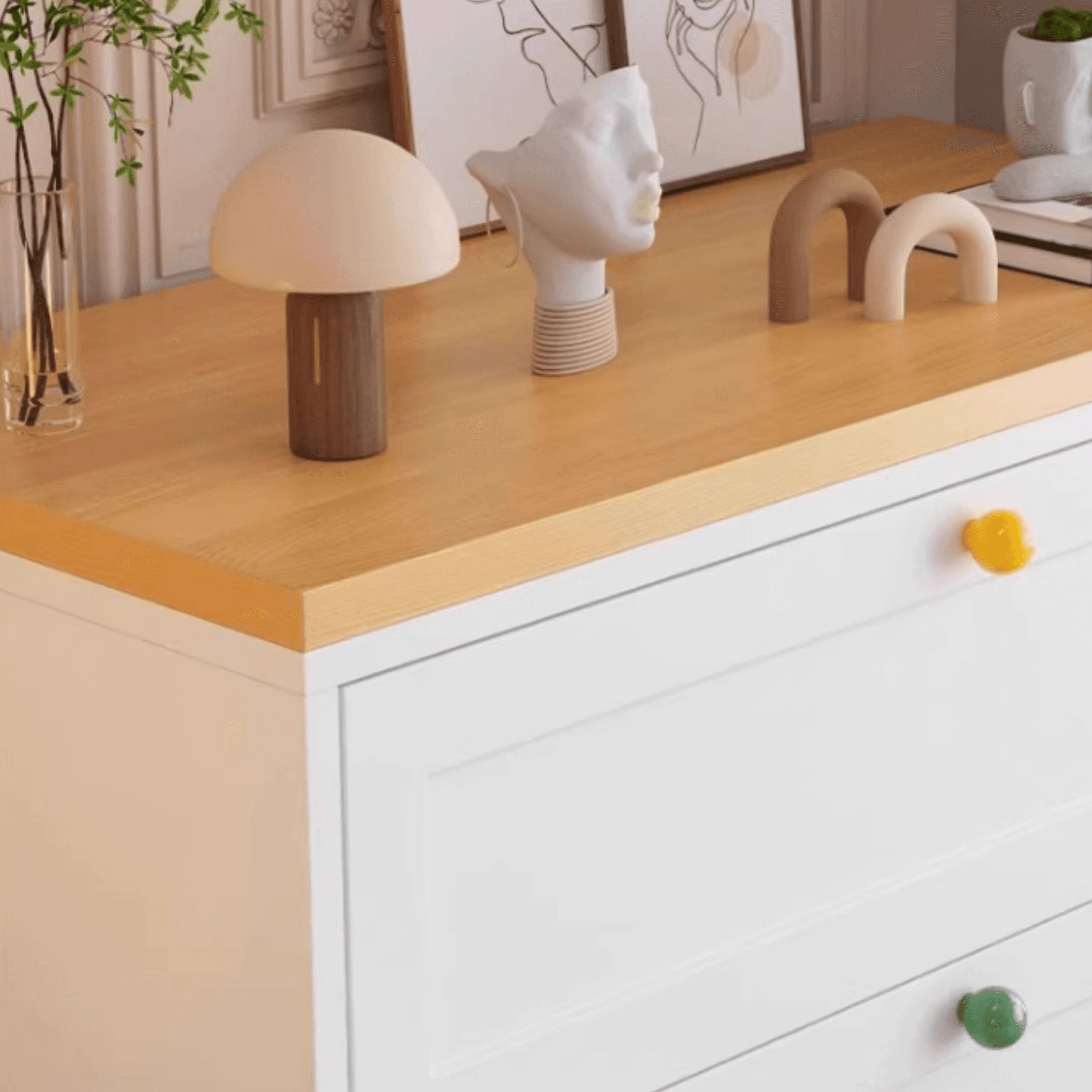 Casual Metal Bachelor Chest/Console Dresser/Semainier thumbnail 7