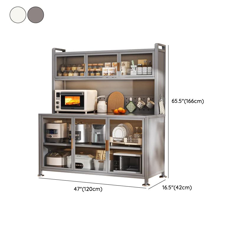Modern Steel Sideboard Standard-Sized Open Storage Non-Adjustable Shelves thumbnail 20