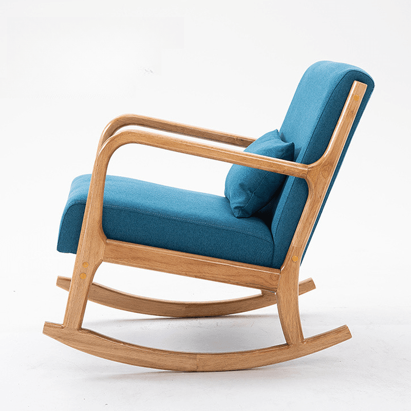 Casual Chalk/Cocoa/Azure Wood Rocking Chair Couch thumbnail 15