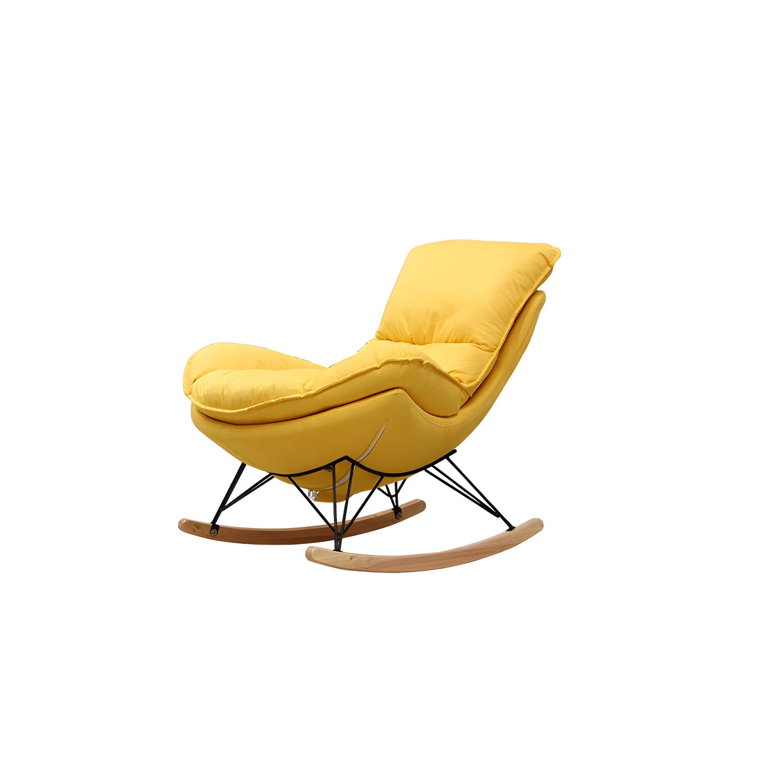 Modern Style Rocking Chair Indoor Mother Feeding Sofa Rocking Chair with Ottoman thumbnail 13