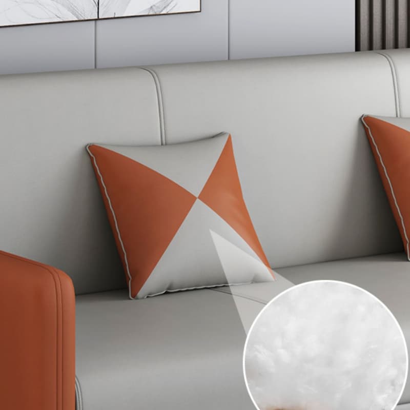 Drawing Room Gray/Light Brown/Off-White Standard Sofa with Armrest thumbnail 10