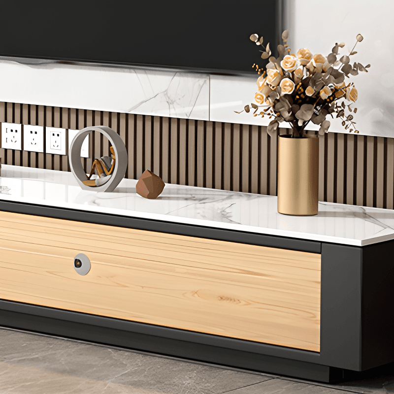 Modern Stone TV Stand with 4 Drawers/3 Drawers/6-Drawer and Cable Management thumbnail 9