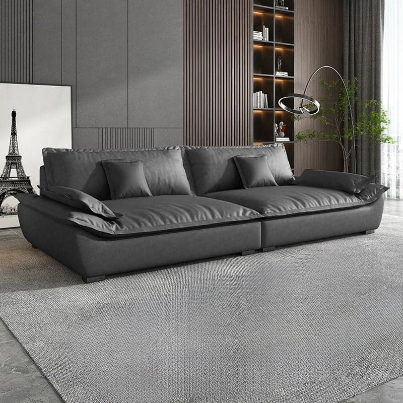 Blue/Off-White/Black Sofa with Concealed Support Living Spaces, 31.5"W x 32.7"H thumbnail 1