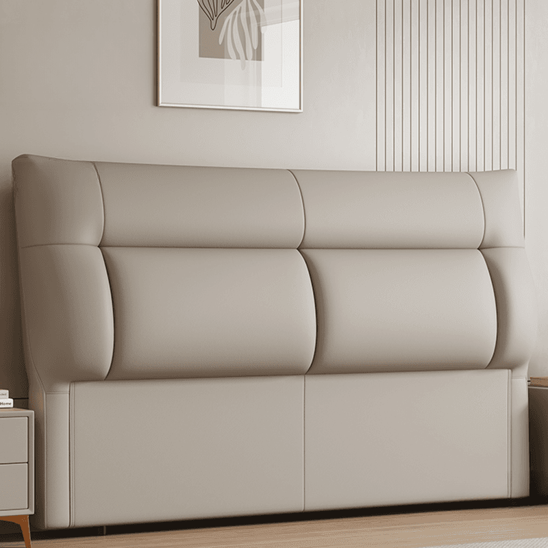 Trendy Panel Headboard in Natural Wood with No Distressing, Rectangle Shape for Queen/Full Bed, Featuring Sponge Upholstery and Standard Height thumbnail 6