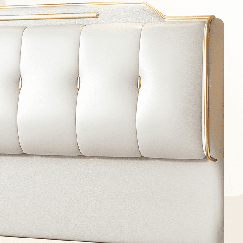 Art Deco Style Panel Headboard with No Distressing, Decorative-stitched Tufting, Rectangle Shape for Twin/Queen/Full Bed, Sponge Upholstery Fill, Standard Height thumbnail 6