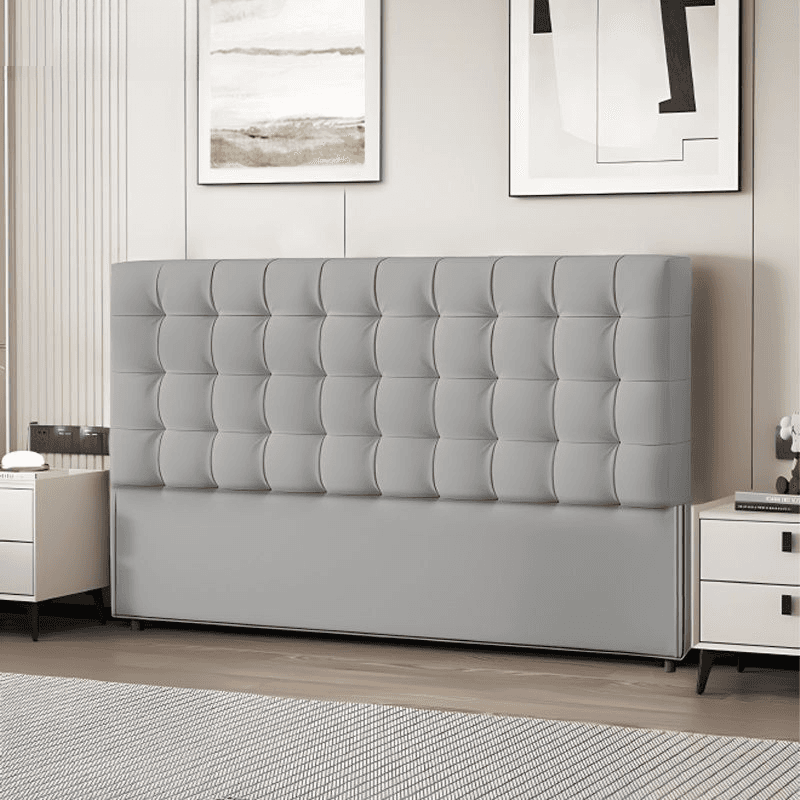 Modish No Distressing Button-tufted Panel Headboard in Rectangle Shape for King/Queen/Full Bed with Sponge Upholstery Fill and Standard Height thumbnail 6