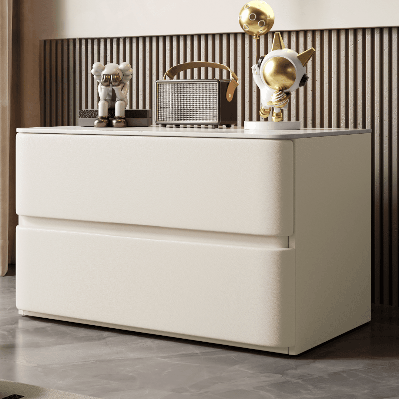 Postmodern Bedside Cabinet Nightstand with 2 Drawers thumbnail 5