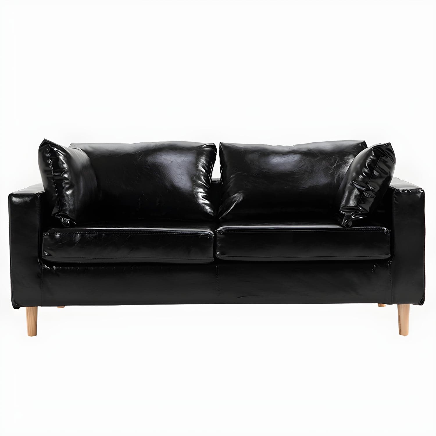 Beige Modern Farmhouse Cushions Standard Sofa 21.65"High Square Arm Sofa thumbnail 1