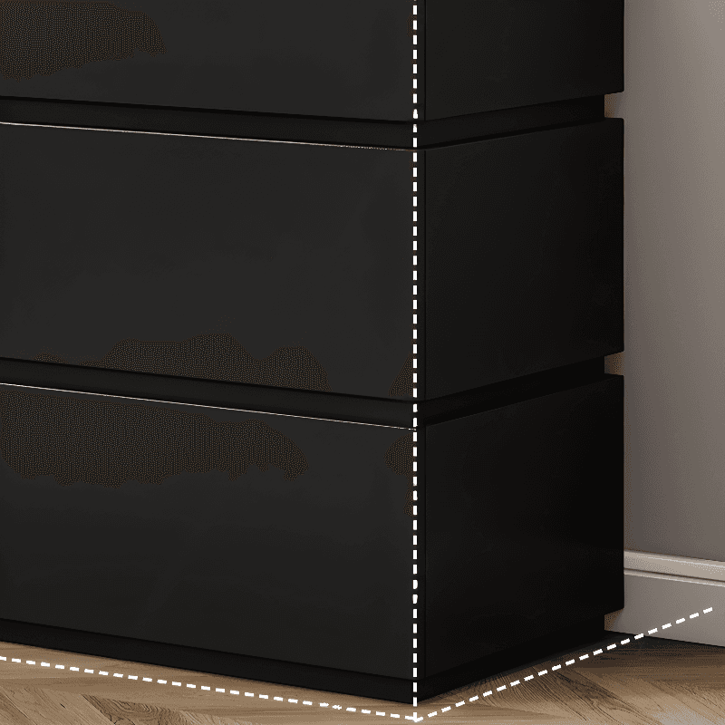 Trendy Rectangle Utility Cabinet with Manufactured Wood Countertop, Ink/White Top, and Soft Close Drawer thumbnail 7