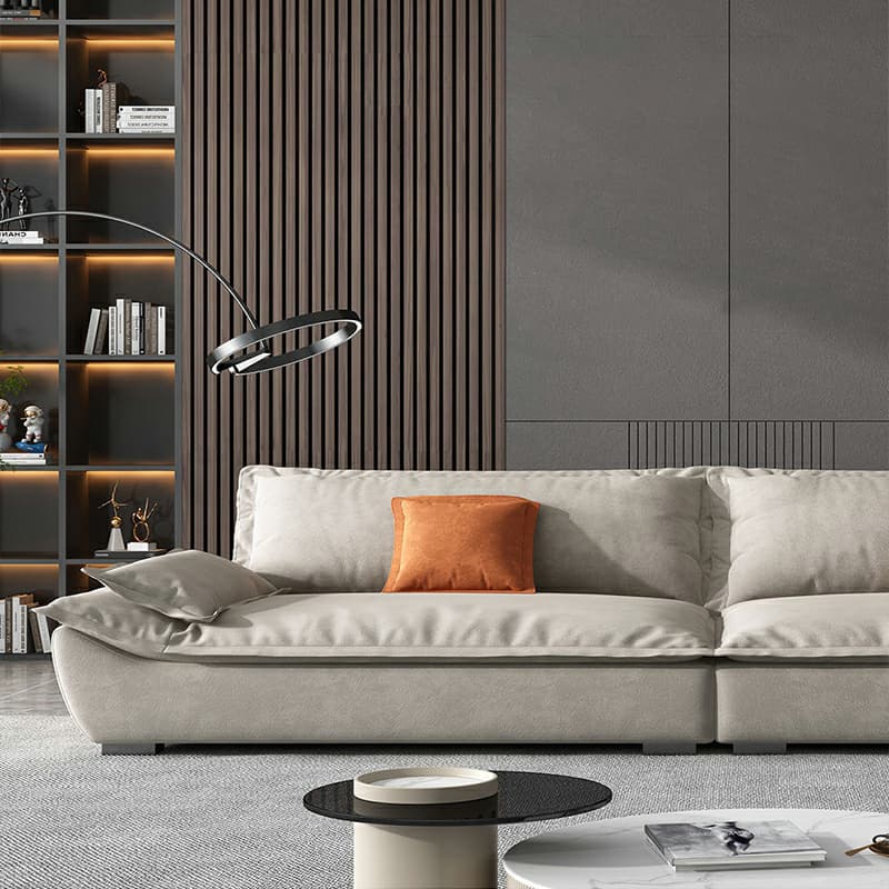 Blue/Off-White/Black Sofa with Concealed Support Living Spaces, 31.5"W x 32.7"H thumbnail 8