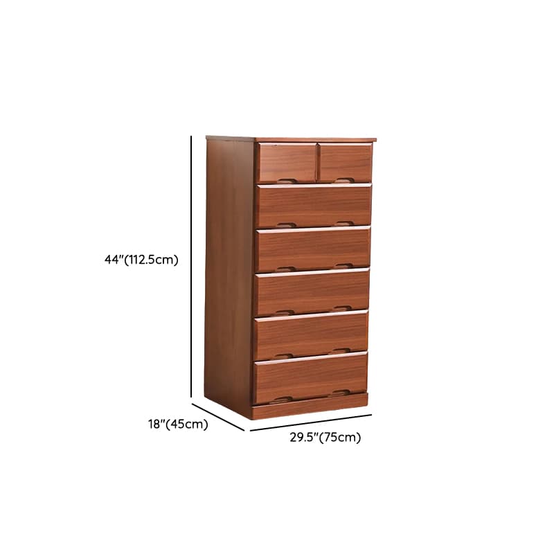 Sepia Minimalist Raw Wood Lingerie Chest/Dresser Vanity Combo with Multiple Drawers in Vertical/Horizontal Orientation thumbnail 24