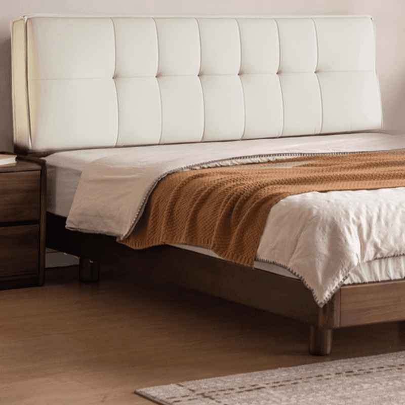 Simplistic Panel Headboard with No Distressing, Piled Tufted Rectangular Design for King/Twin XL/Queen Bed, Sponge Upholstery Fill, Standard Height thumbnail 7