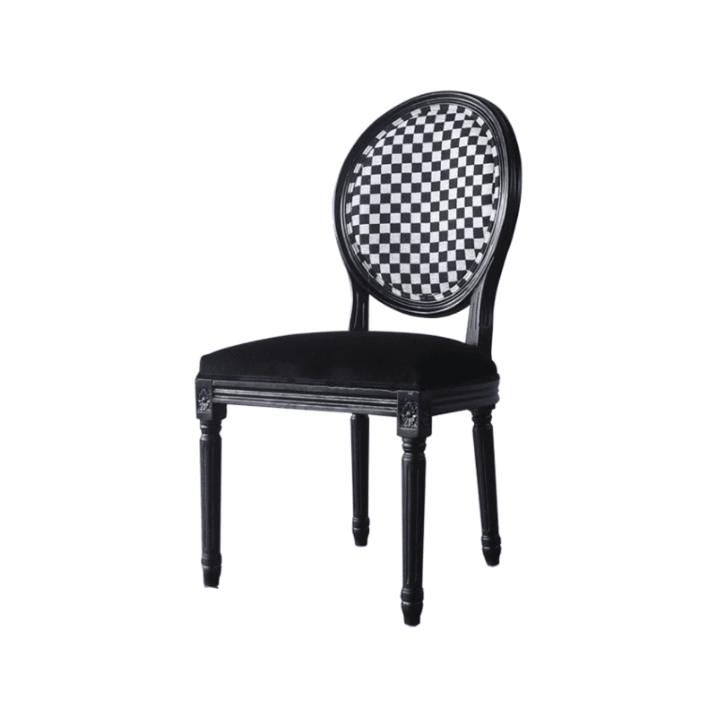 Victorian Style Side Chair with King Louis Back and Bordered Frame, Balanced Stability thumbnail 19
