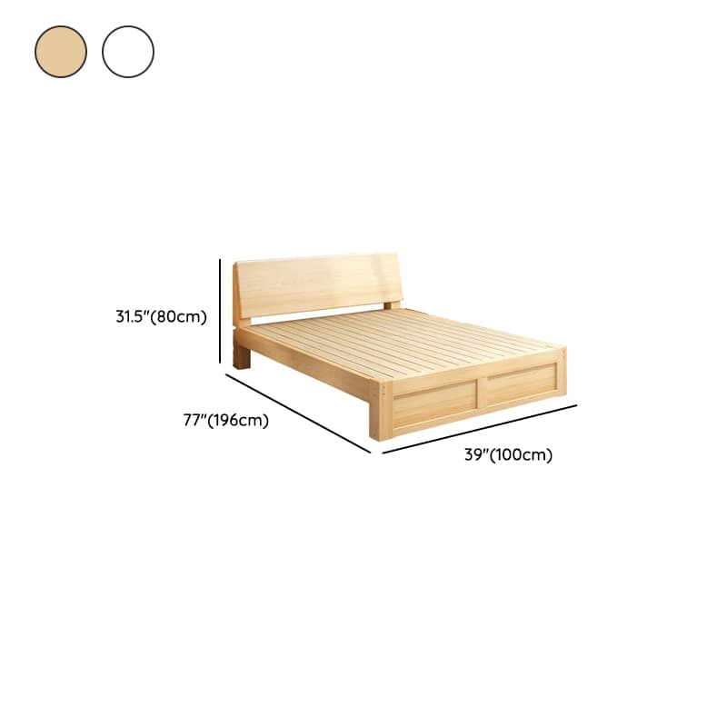 Casual Pine Wood Cabinet Bed/Pallet Bed Frame with 2 Drawers thumbnail 9