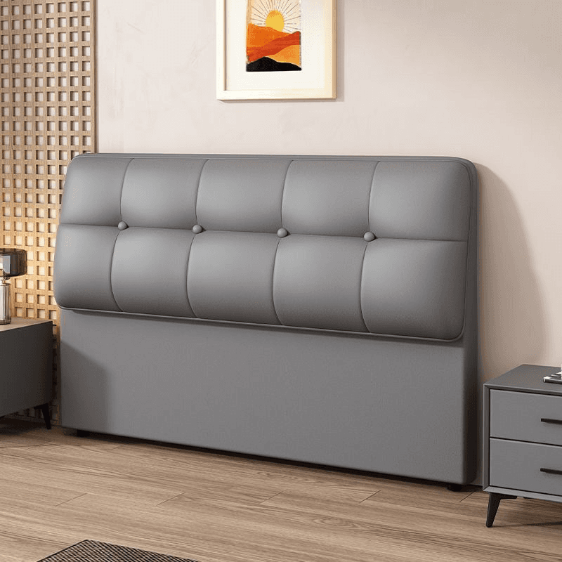 Art Deco Style Panel Headboard with No Distressing, Decorative-stitched Tufting, Rectangle Shape for King/Queen/Full Bed, Sponge Upholstery Fill, Standard Height thumbnail 2
