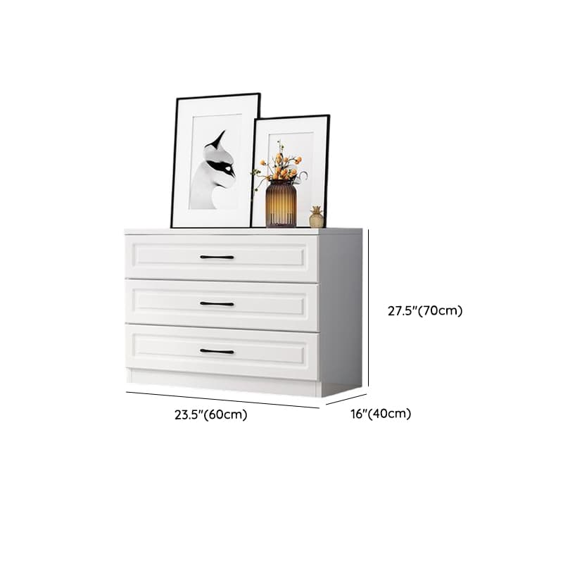 Simple Vertical/Horizontal Chalk Bachelor Chest in Wood with 3 Drawers/5 Drawers/6 Drawers thumbnail 16
