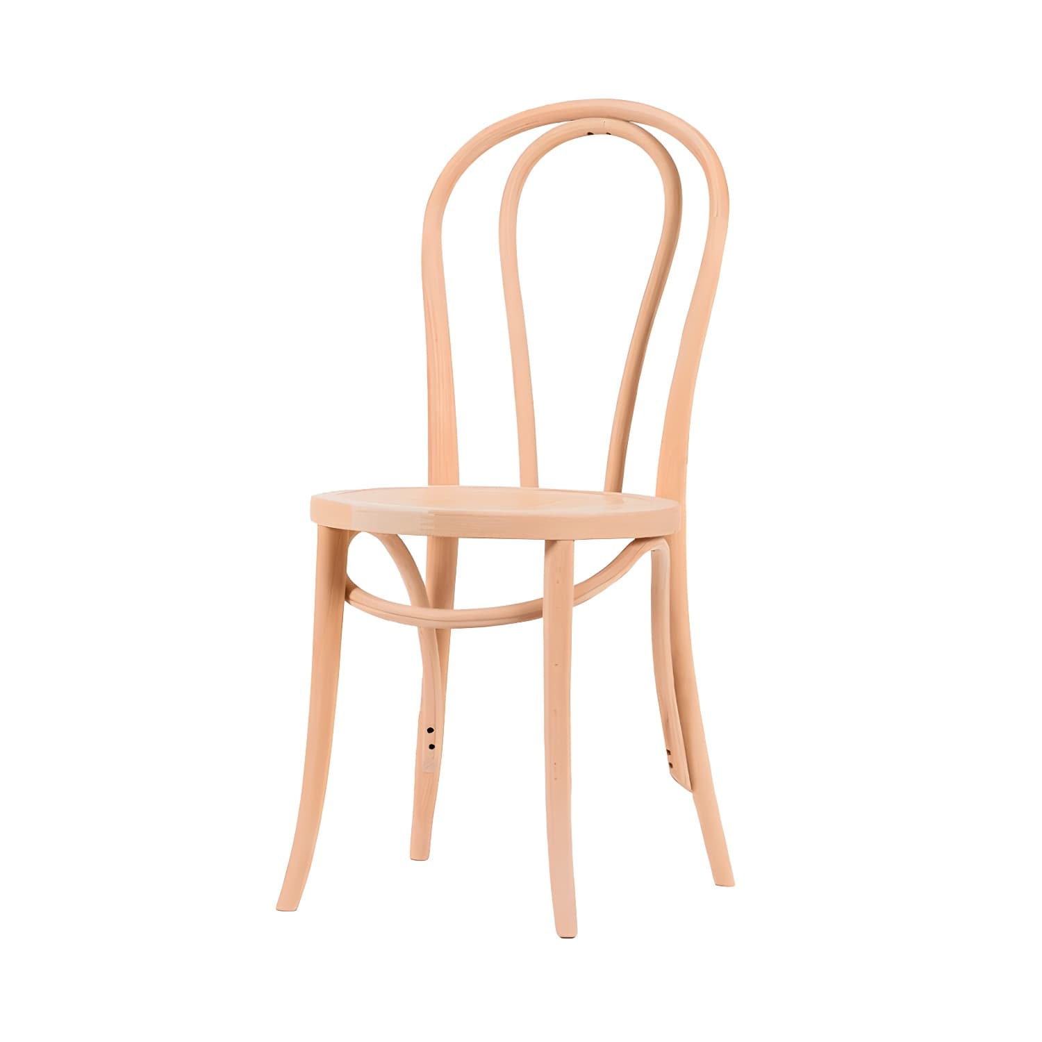 Modern Open Back Side Chair with Beech Wood Legs for Kitchen & Dining - Non-Upholstered thumbnail 7