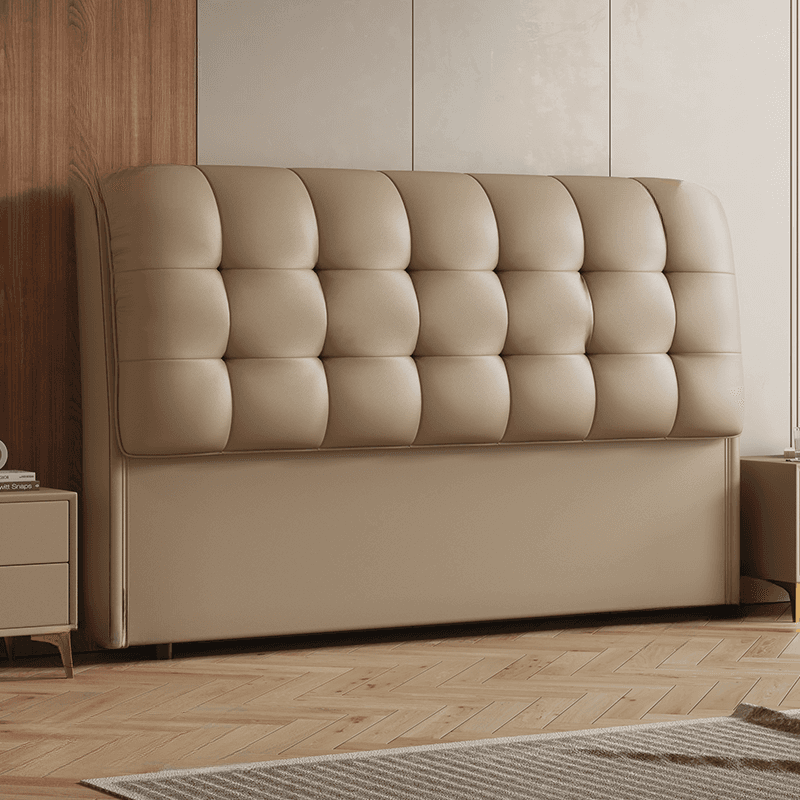Simplistic Style Panel Headboard with No Distressing, Piled Tufted Rectangular Design for Queen/Full/Twin XL Bed, Featuring Sponge Upholstery and Standard Height thumbnail 2