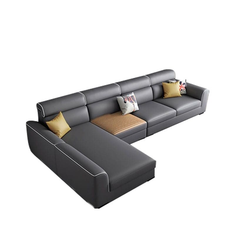 L-Shape Sofa Recliner in Lime Green/Tan/Coffee, Left Orientation thumbnail 3