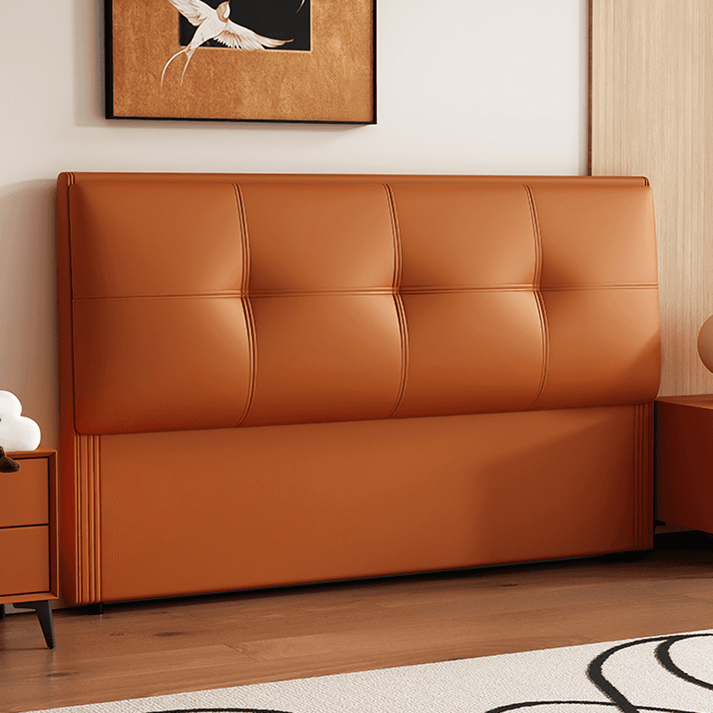 Simplistic Style Panel Headboard with No Distressing, Piled Tufted Rectangular Shape for King/Queen/Full Bed, Sponge Upholstery Fill, Standard Height thumbnail 8