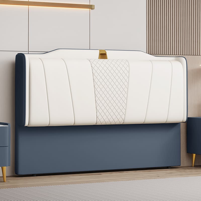 Modish Style Panel Headboard in Pine Wood with No Distressing, Rectangle Shape for Queen/Full/Twin XL Bed, Featuring Sponge Upholstery and Standard Height thumbnail 7