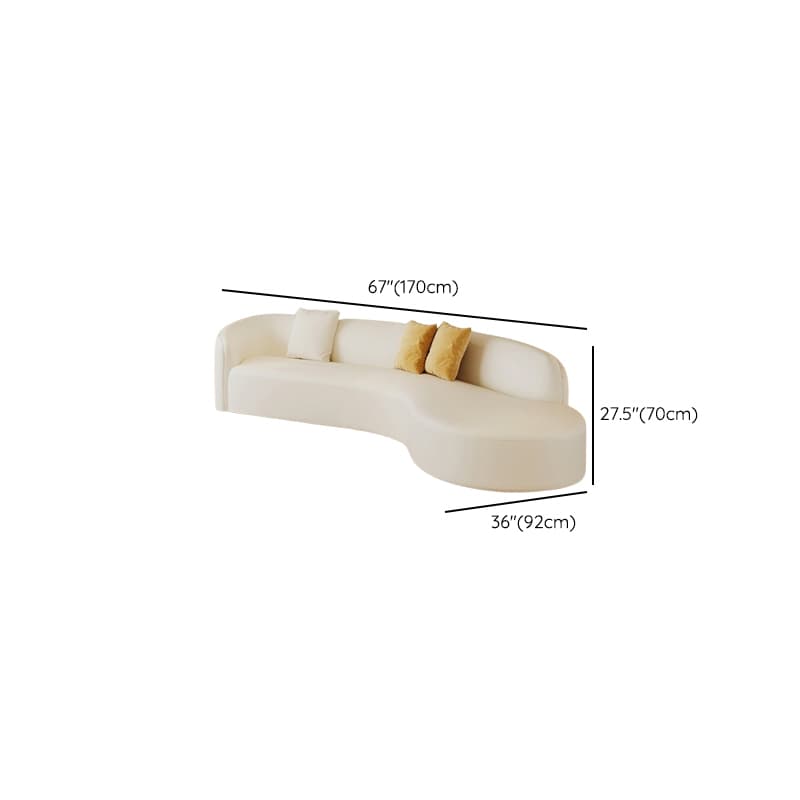 Living Room Use Arced/Straight Natural Wood Right Hand Facing/Horizontal Corner Sectional/Sofa with Concealed Support for 5/6 Person/for 2 thumbnail 10