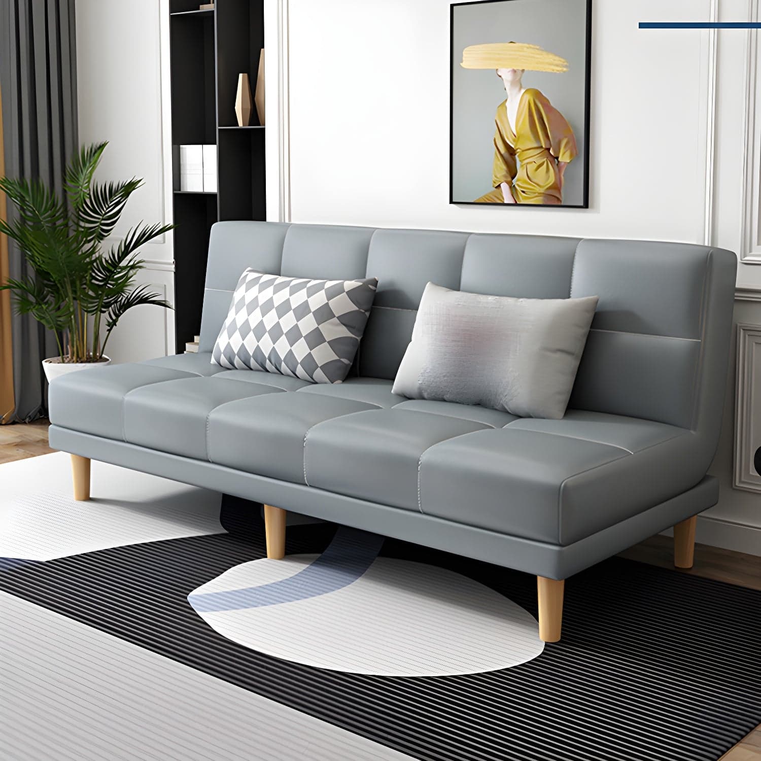 Contemporary Armless Standard Sofa Bed Dual Purpose Sofa for Living Room thumbnail 20