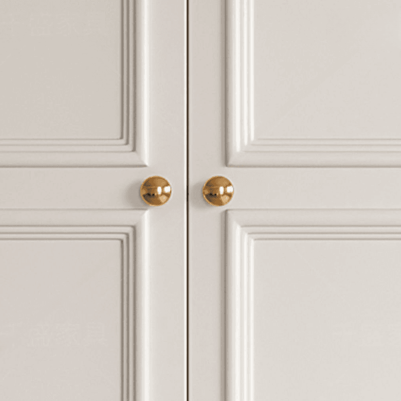 White Casual Wood Independent Armoire Cabinet with Soft Close Drawer, Soft Close Door, and Interior Shelves thumbnail 5