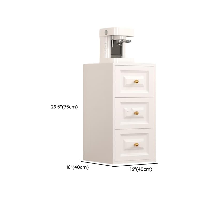 White Simple Iron Lingerie Chest/Bachelor Chest with 5/4/3 Drawers in Vertical/Horizontal Orientation thumbnail 5